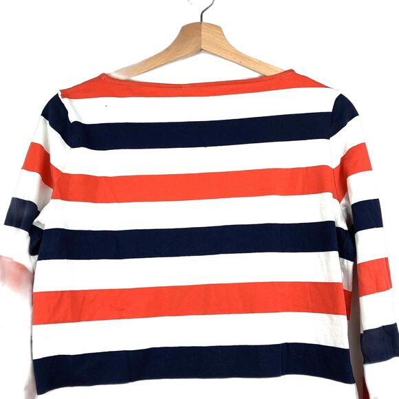 Boden Stripes Ahead of The Rest Color Block Top Size 8 Super Soft stretchy - Picture 4 of 9